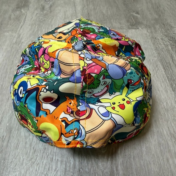 Pokemon Original Nintendo All Over Print Ball Cap Snap Back - Picture 6 of 8